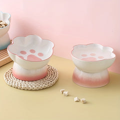 Ceramic Bowl Pet Bowl Raised Pet Dish Cat Dog Food Basin Bowl Pet Supplies