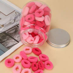 100pcs Candy Seamless Hair Elastics Ties Ponytail Holder