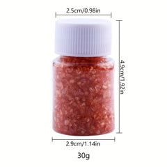 20 Colors Crushed Glass Clear Metallic Crystal Chip Broken Glass Chips Glitter