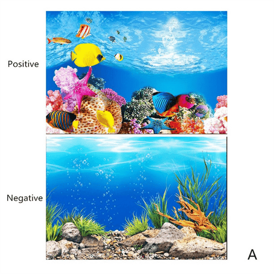 KSY Aquarium Fish Tank Background Decoration Sticker Poster