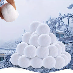 10pcs Plush Snowballs 2inch Christmas Snow Decorations Winter Family Games Balls