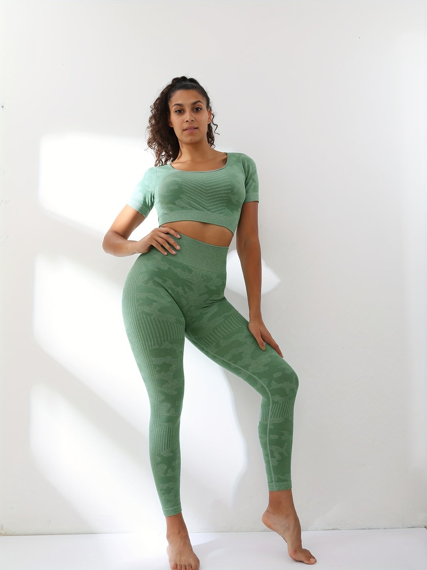 Camouflage Moisture Wicking Yoga Tight Pants for Women