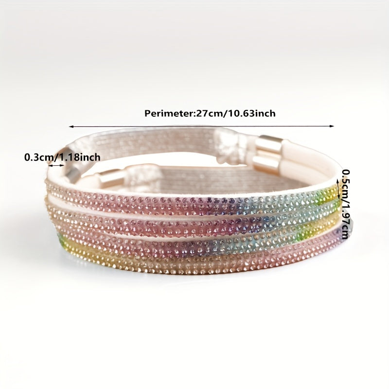 Elastic Rhinestone Shoe Anklet Straps For High Heels