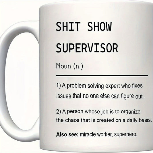 11oz Unique Letter Printed Coffee Mug Porcelain Cup Home Office