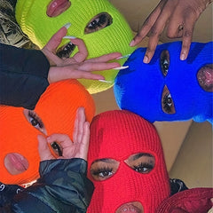 3-Hole Warm Headgear Skiing & Riding Face Cover