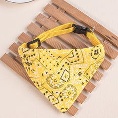 Floral Print Bandana for Small Pets Under 15lbs