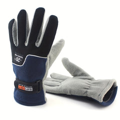 Winter Warm Fleece Full Finger Gloves for Skiing Cycling