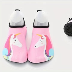Unicorn Water Shoes for Girls Quick Dry Non Slip Lightweight Soft Socks