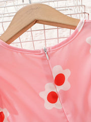 Baby Girls Casual Ruffled Flower Dress for Summer Party