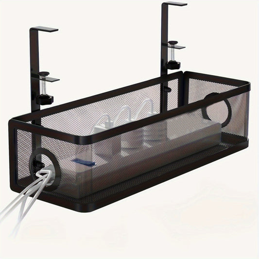 Under Desk Cable Management Tray With Clamp for Office Home