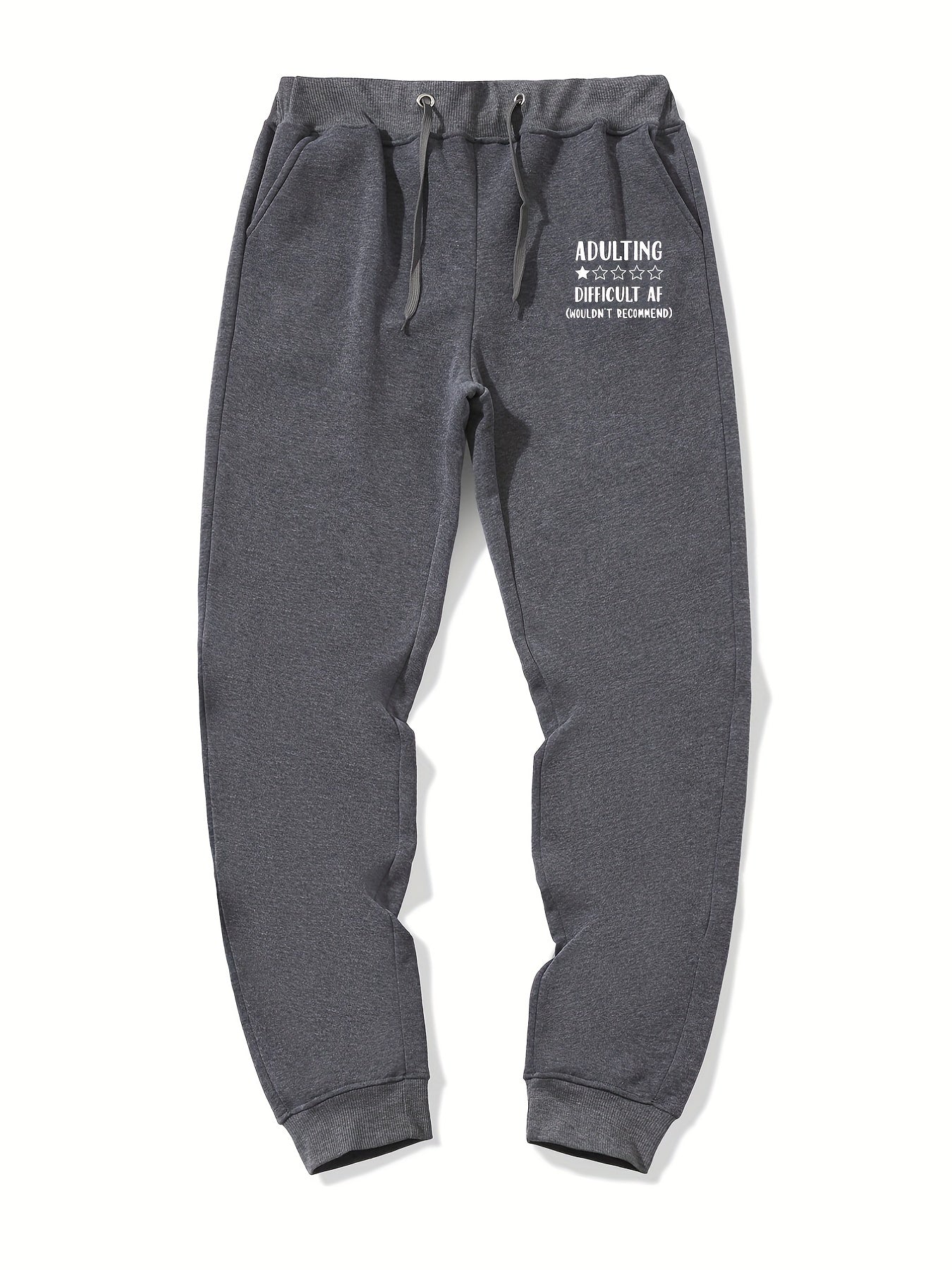 Men's Drawstring Sweatpants Loose Casual Jogger Pants