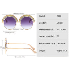 Rainbow Frame Sunglasses with Colorful Lenses