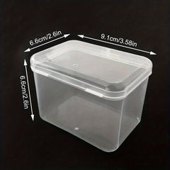 Transparent Square Storage Box Makeup Jewelry Organizer