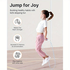 Soft Beaded Kids Jump Rope 8-12 Tangle-Free Workout Weight Loss Training