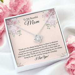 Mom Rhinestone Necklace Birthday Gift From Daughter Son