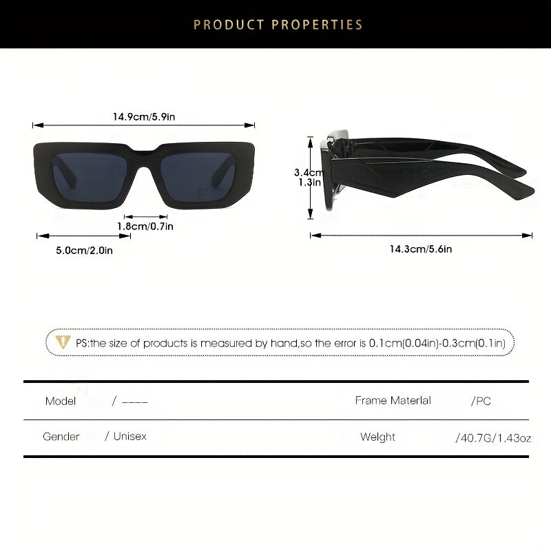 Men's Square Sunglasses Retro Square Catch all Glasses