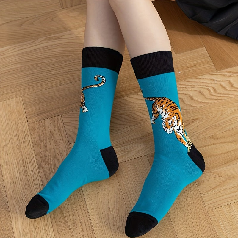 Funny Cartoon Print Socks for Women