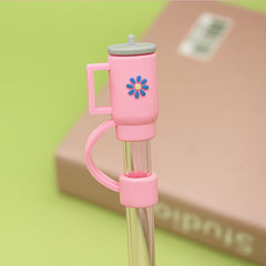 4pcs Silicone Straw Covers Reusable Leakproof Stoppers for 10mm Straw Cup