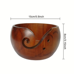 Wooden Yarn Bowl DIY Yarn Storage Container