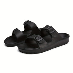 Men's Adjustable Buckle Slippers Non Slip Casual Shoes