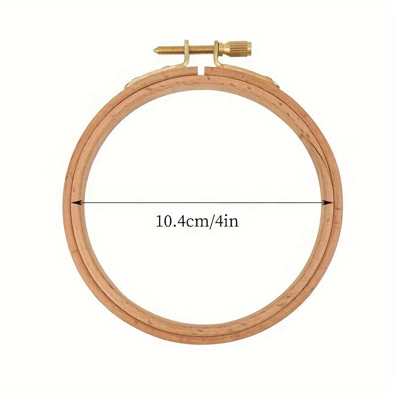 1pc Beech Wood Embroidery Hoop Cross Stitch Frame