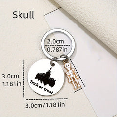 Ghost Skull Keychain Creative Pumpkin Key Rings Halloween Gift