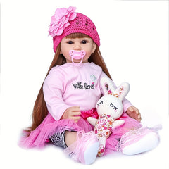 24inch Reborn Baby Dolls Long Hair Princess Doll Artcraft Toys Birthday Gift
