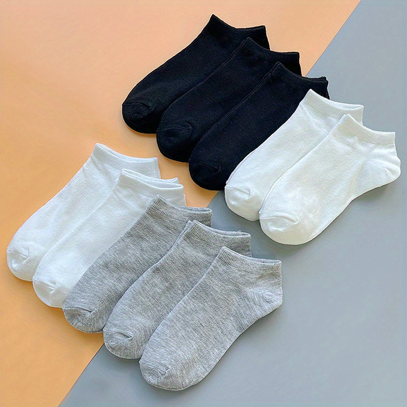 Teenager Cotton Blend Solid Ankle Socks for Kids Teens