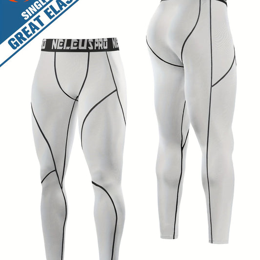 Men's Compression Leggings Dry & Breathable for Yoga Running