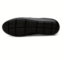 Men's No Tie Lace Slip On Loafers Smart Casual Outdoor Walking Shoes