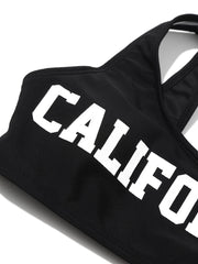 4pcs California Print Swimwear Set for Girls