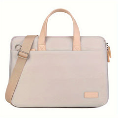 35 Laptop Bag Strong Protective Waterproof Shockproof PU Leather U Handle