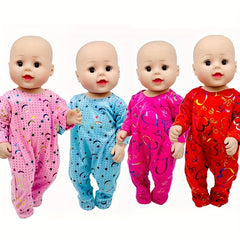 Bling Bling Heart Moon Star Jumpsuit for 15" Baby Doll