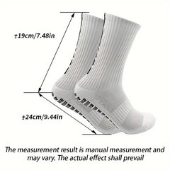 4 Pairs Non Slip Football Socks Breathable Crew Outdoor Sports Soccer Socks