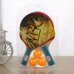 Table Tennis Racket Set with Three Balls