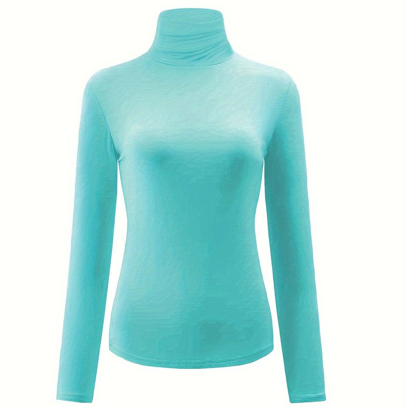 Soft Turtleneck Thermal Underwear Top Slim Fit Plush Women's Lingerie