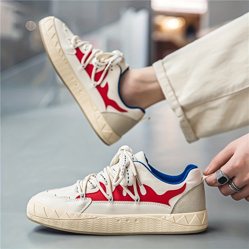 Men's Vintage Style Lace-up Skate Sneakers