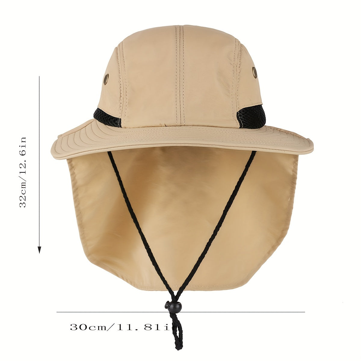 Sun Protection Bucket Hat with Neck Flap Unisex