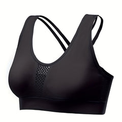 Criss Cross Sports Bra Breathable Workout Tank Bra