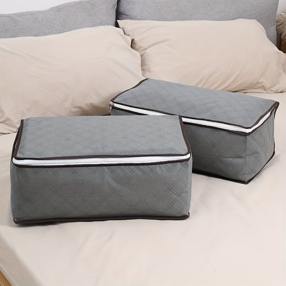 Durable Zipper Packaging Bag Large Capacity Dust Proof Square Storage Bag