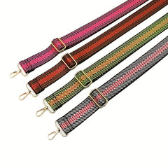 Vintage Geometric Pattern Wide Strap Adjustable Bag Strap