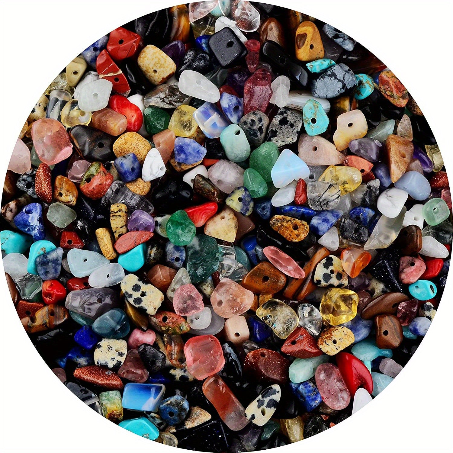 Natural Stone Beads Gemstone Crystal Loose Bead DIY Bracelet Jewelry Making