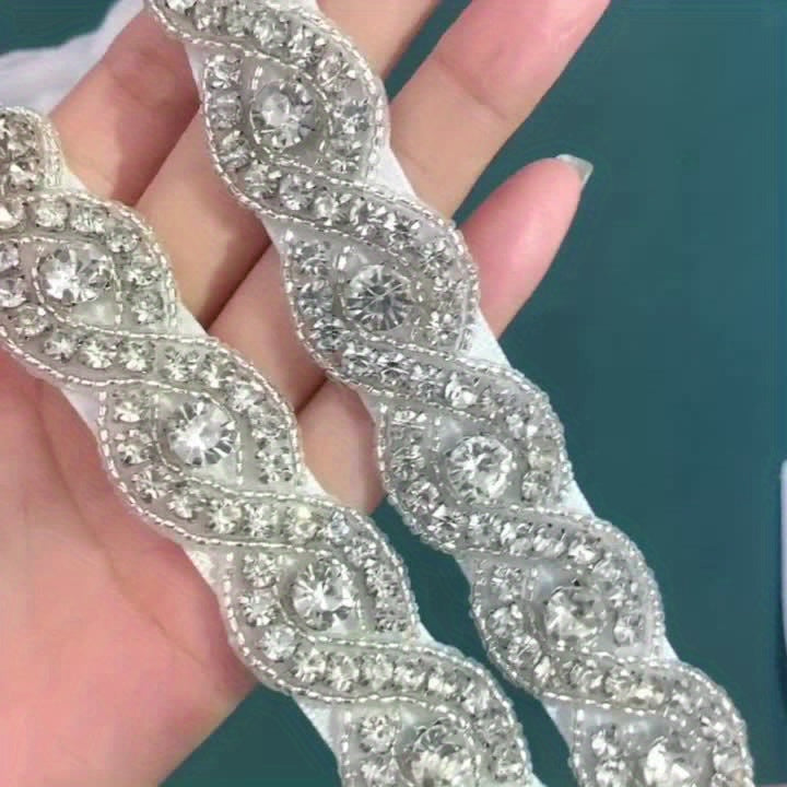 Sparkling Rhinestone Bridal Sash Belt for Brides