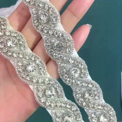 Sparkling Rhinestone Bridal Sash Belt for Brides