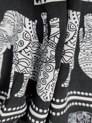 Elephant & Trees Print Holiday Shorts