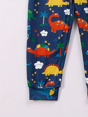 Toddler Dino Pajama Set Long Sleeve Top & Pants