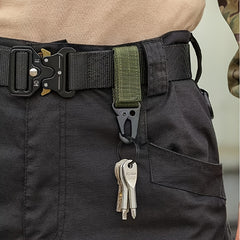 3pcs Outdoor Nylon Mountaineering Hooks Carabiner Buckles Key Bag Accessories