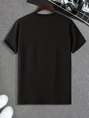 Comics Man Print Men's Tee Slightly Stretch Breathable