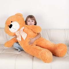 48in Large Soft Jumbo Teddy Bear Big Brown Stuffed Animal Birthday Gift