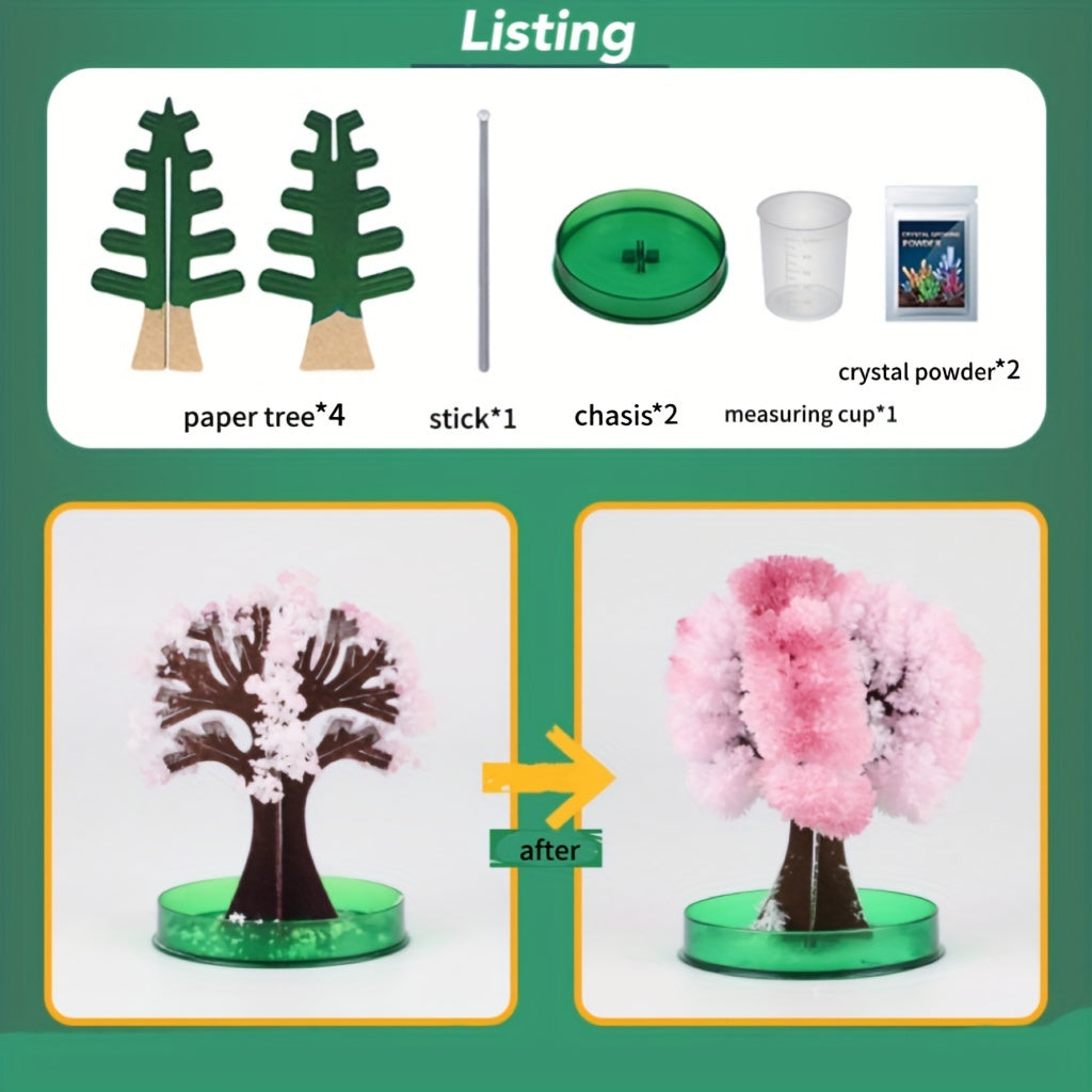 Kids Crystal Planting Set - Grow Christmas Tree in 24 Hours